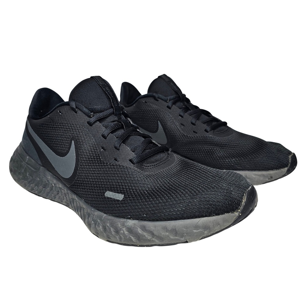 Nike Revolution 5 Mens 13 Black Running Shoes BQ3204-001 Low Top Sneaker